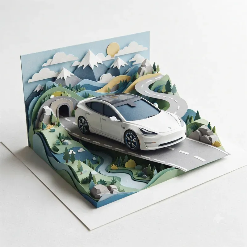Car Miniature Paper Diorama Collections