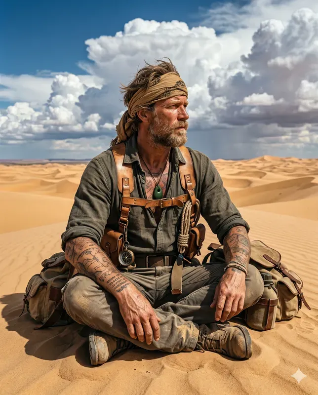 Ethereal Nomad Cinematic Tattoo Portraits