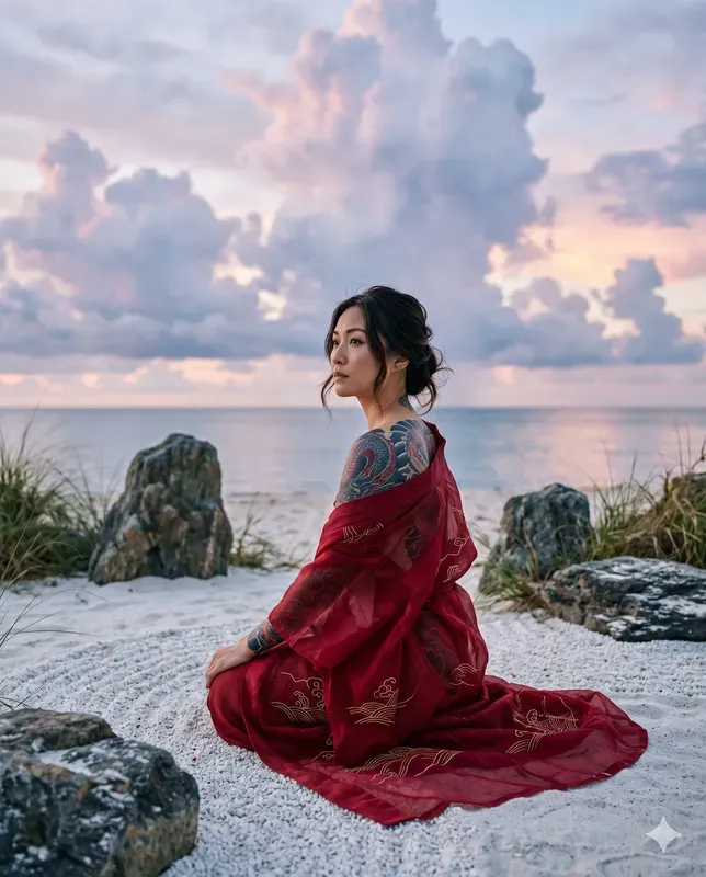 Ethereal Nomad Cinematic Tattoo Portraits