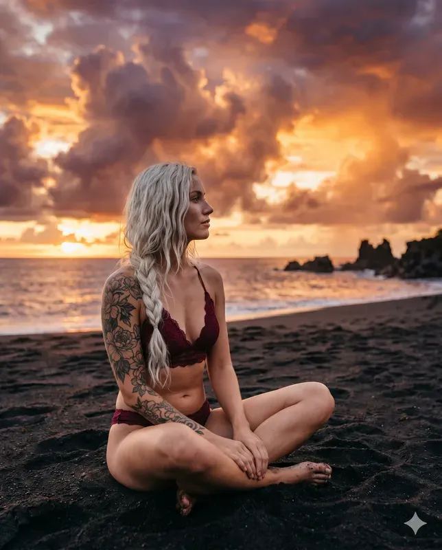 Ethereal Nomad Cinematic Tattoo Portraits