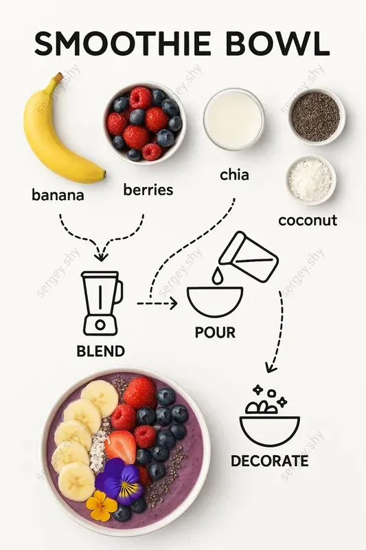 Realistic Recipe Infographics