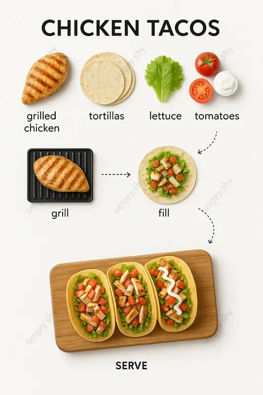 Realistic Recipe Infographics