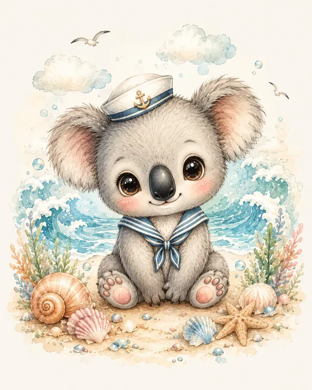 Watercolor Baby Animal Portraits