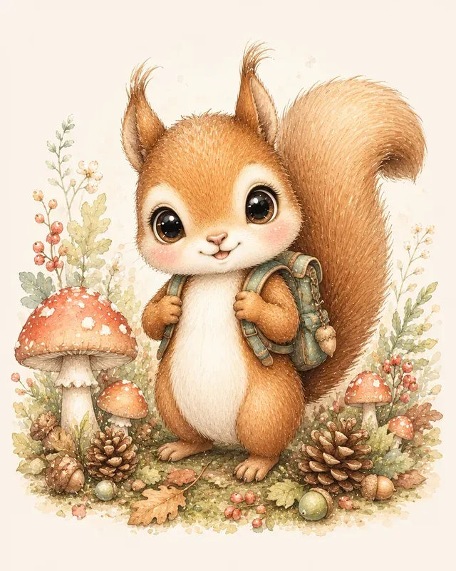 Watercolor Baby Animal Portraits