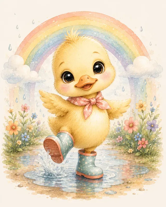 Watercolor Baby Animal Portraits