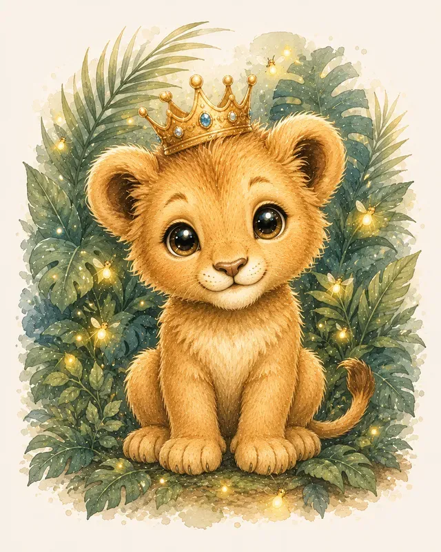 Watercolor Baby Animal Portraits