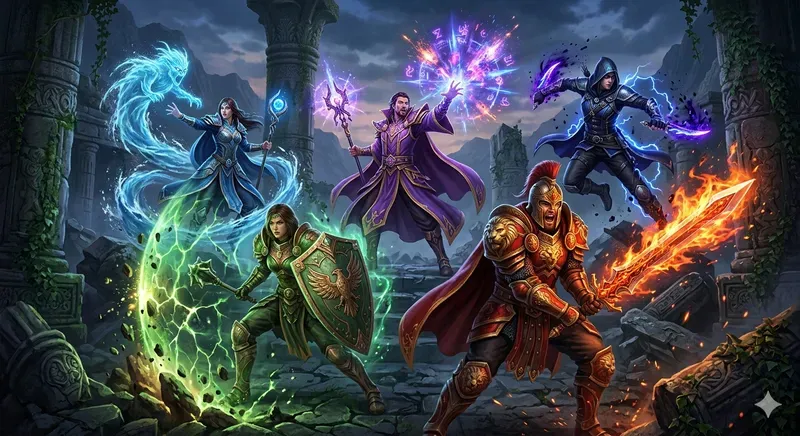 Epic 5class RPG Team Generator