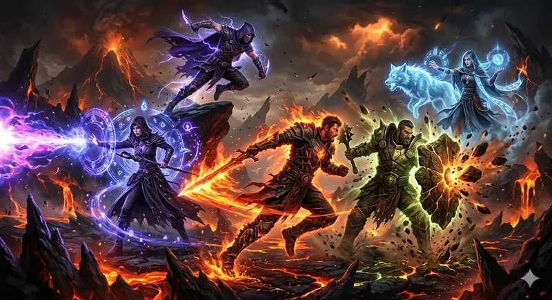 Epic 5class RPG Team Generator