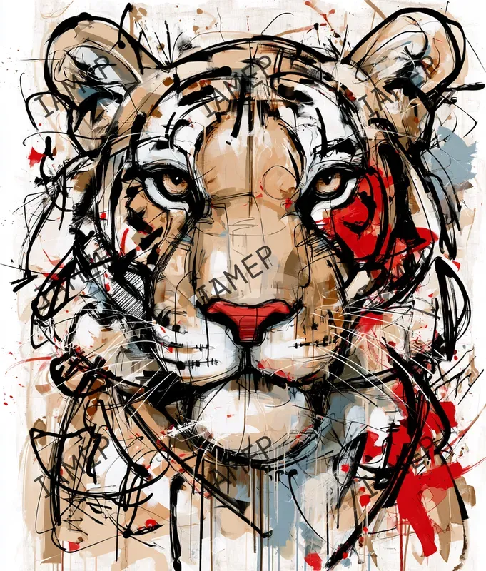 Expressive Animal Art Portraits