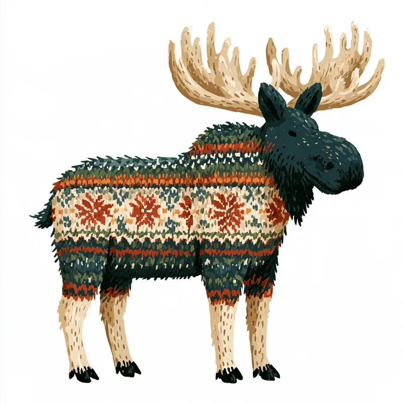 Nordic Winter Animal Cliparts