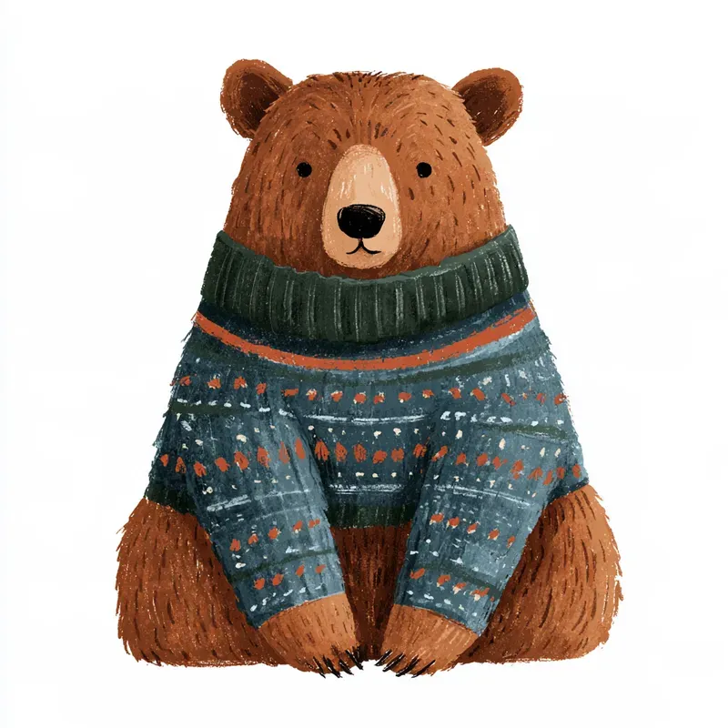 Nordic Winter Animal Cliparts