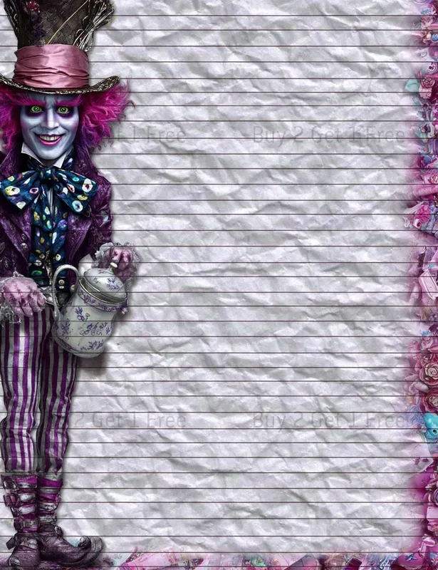 Alice In Ocean Steampunk Plain Papers