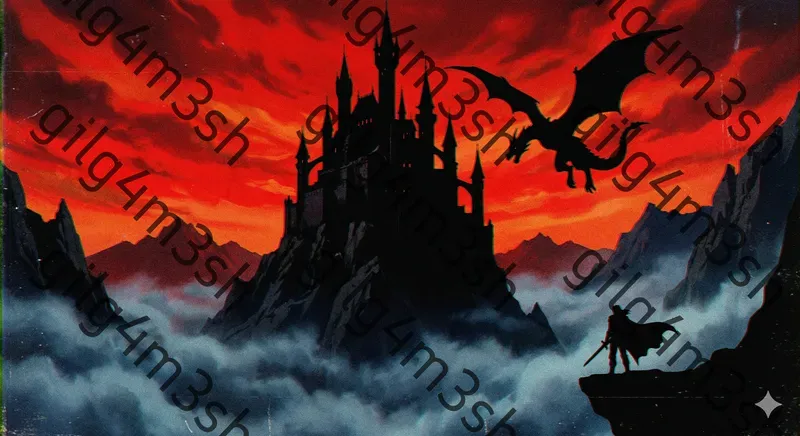 Retro Silhouetted Anime Backgrounds
