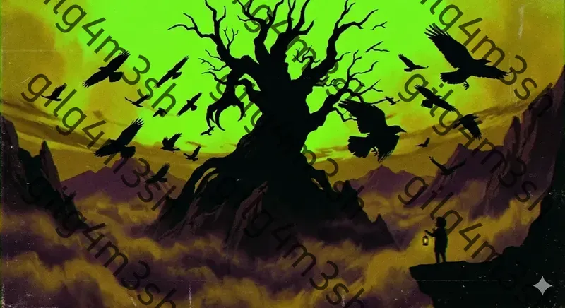 Retro Silhouetted Anime Backgrounds
