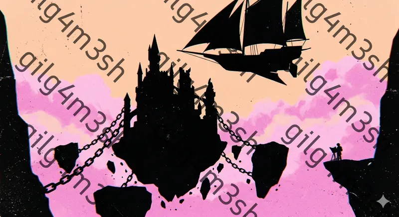 Retro Silhouetted Anime Backgrounds