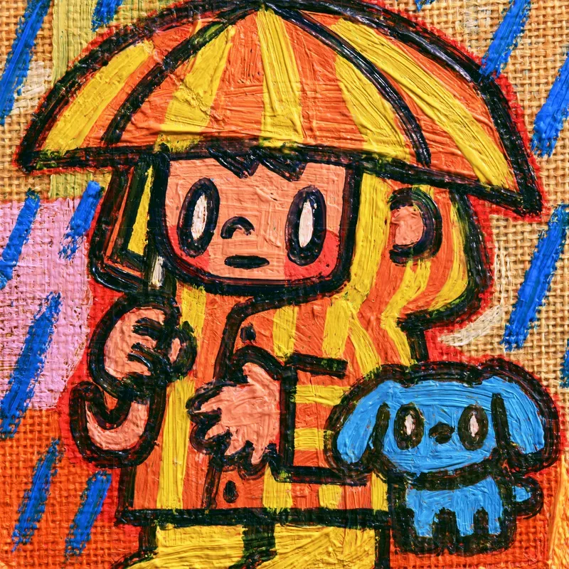 Bold Handpainted Cartoon Characters
