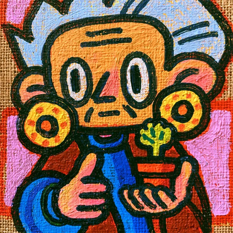 Bold Handpainted Cartoon Characters