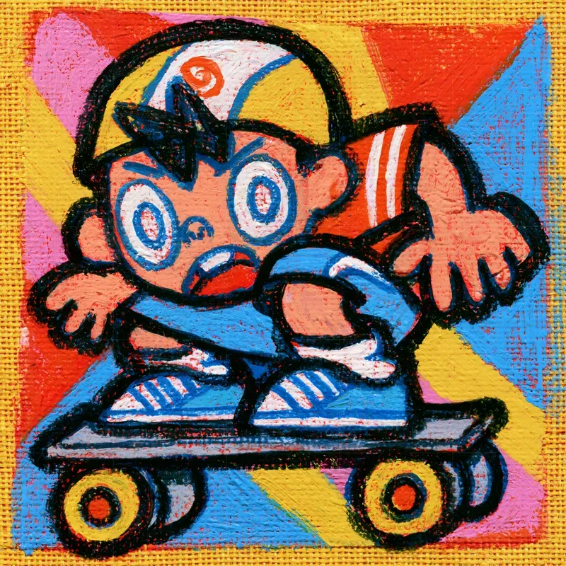 Bold Handpainted Cartoon Characters