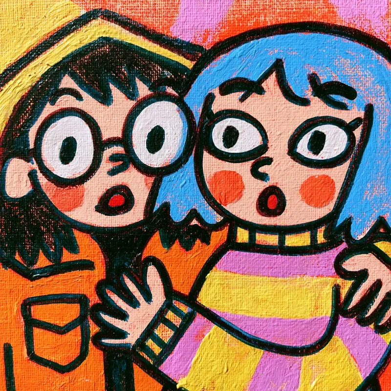 Bold Handpainted Cartoon Characters