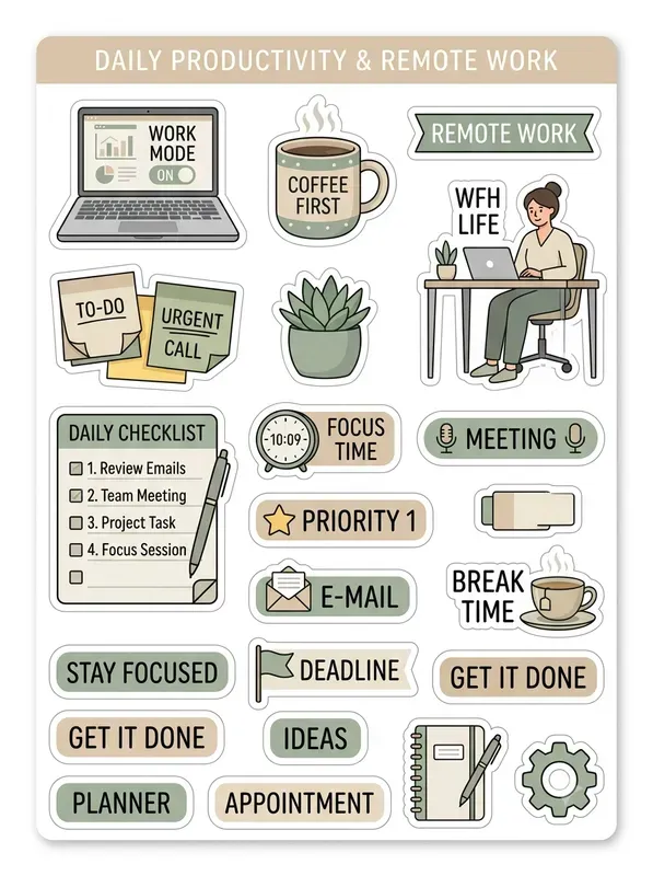 Digital Planner Sticker Pack Generator