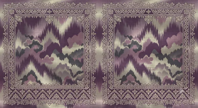 Thai Mudmee Silk Seamless Patterns
