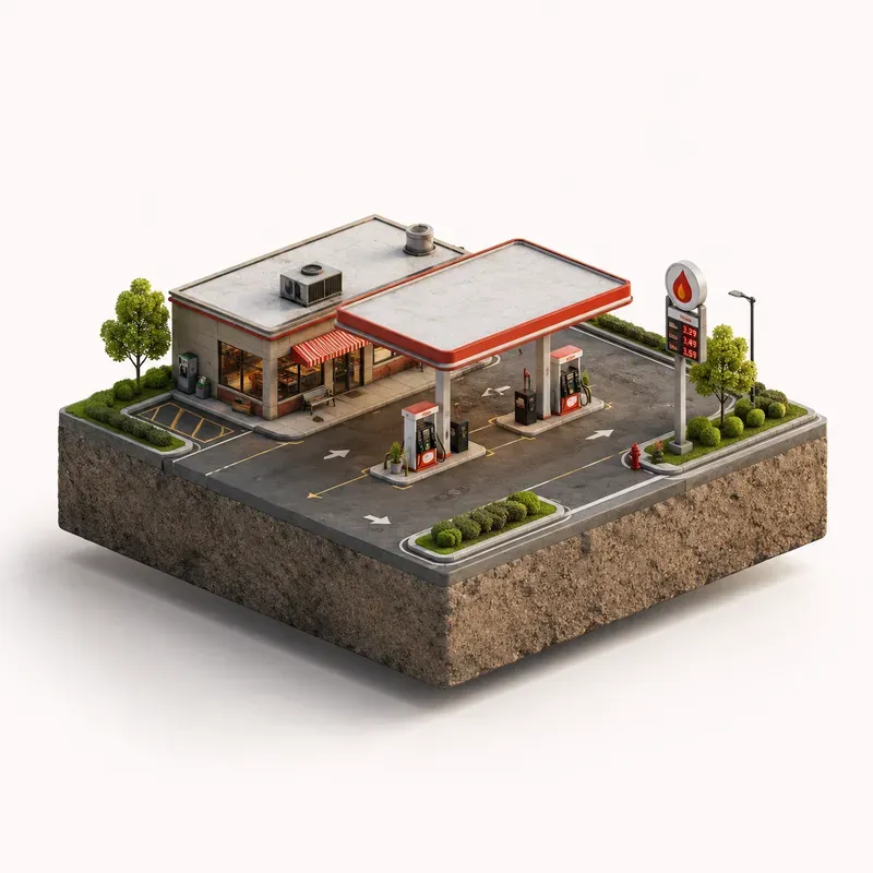 Floating Miniature Block Worlds