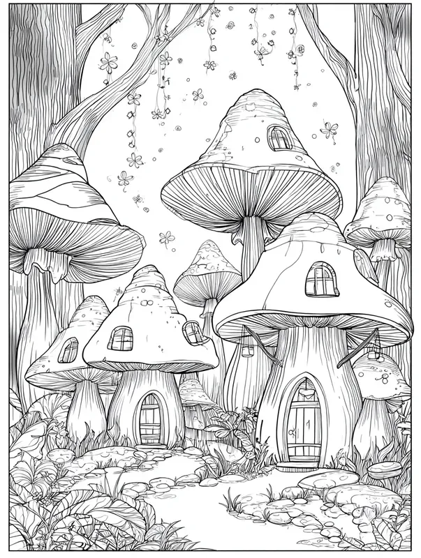 Adult Coloring Book Page Generator