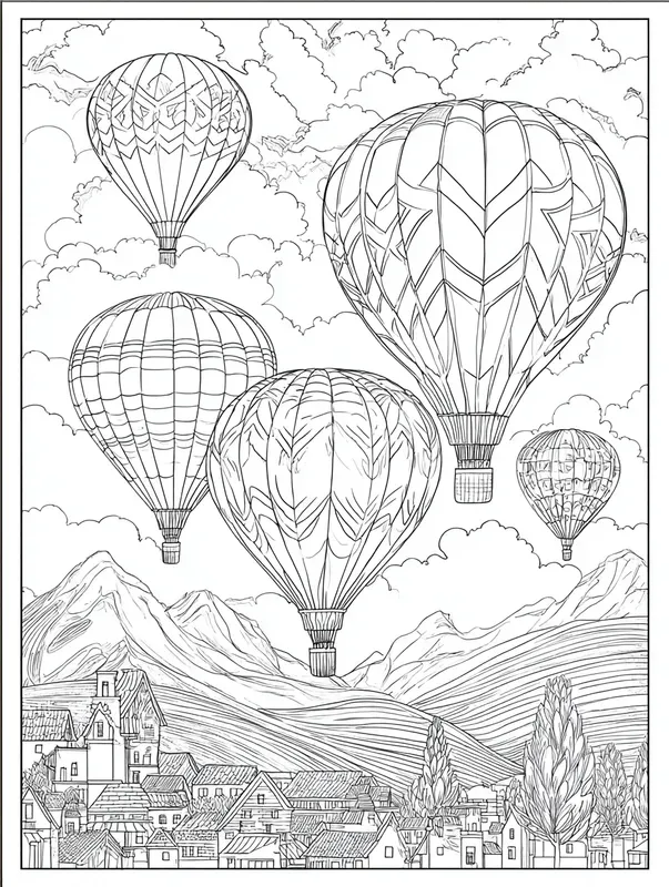 Adult Coloring Book Page Generator