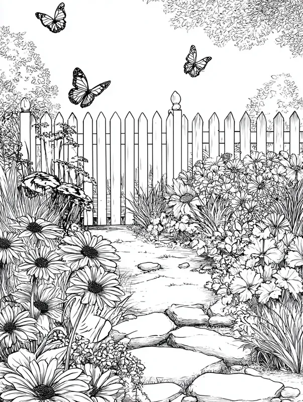 Adult Coloring Book Page Generator