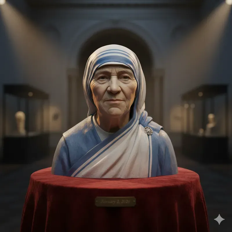 Famous Figures As Museum Sculptures