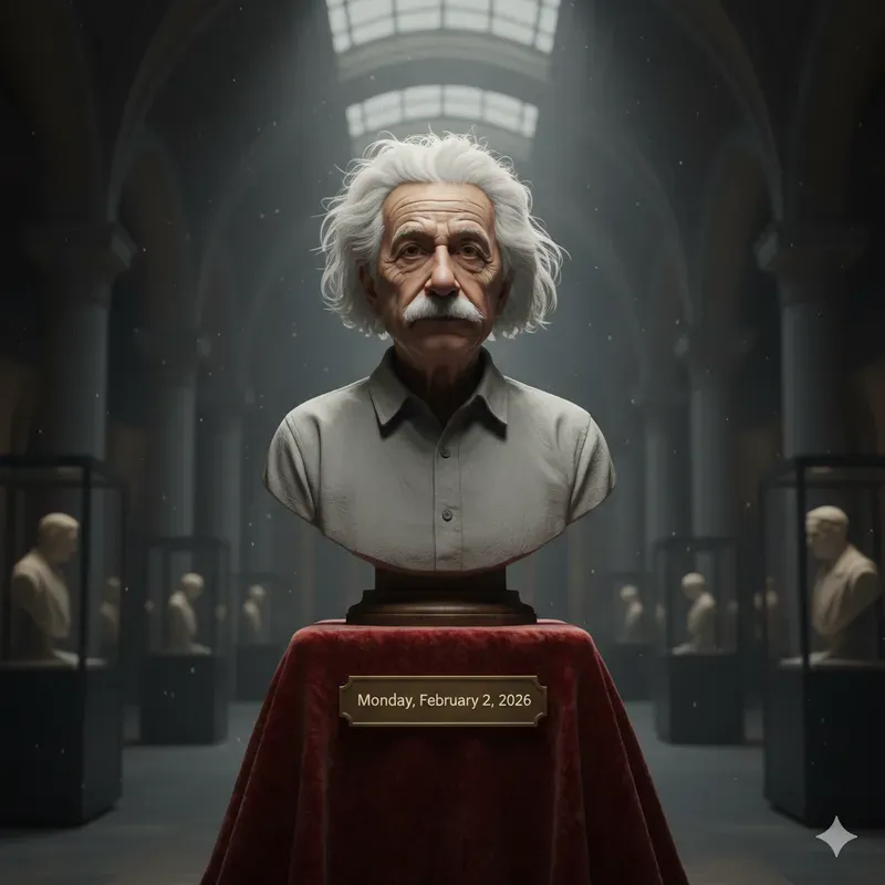 Famous Figures As Museum Sculptures