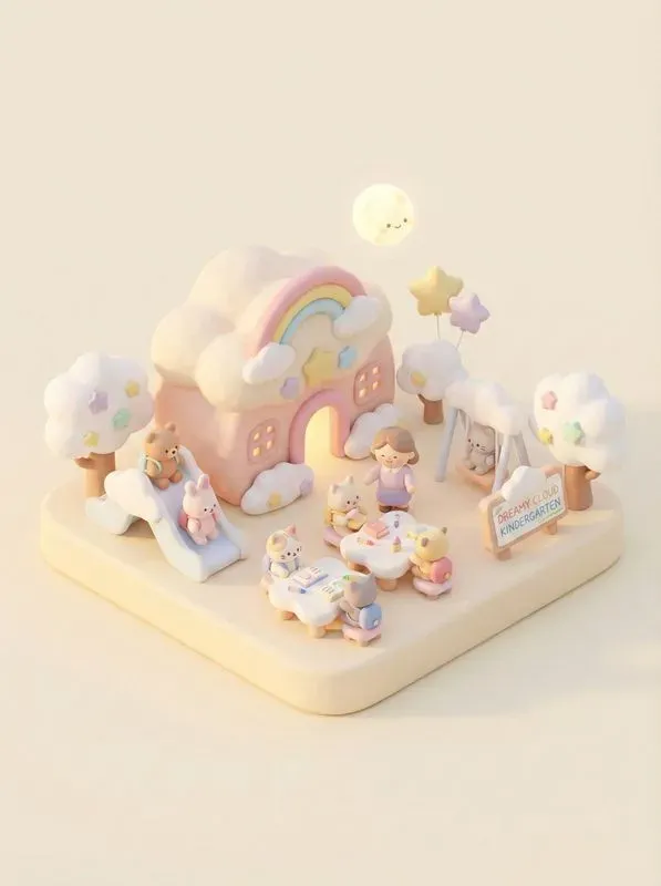 Kawaii Pastel 3D Isometric World Generator