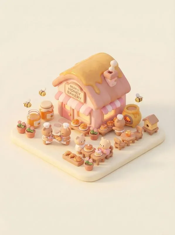 Kawaii Pastel 3D Isometric World Generator