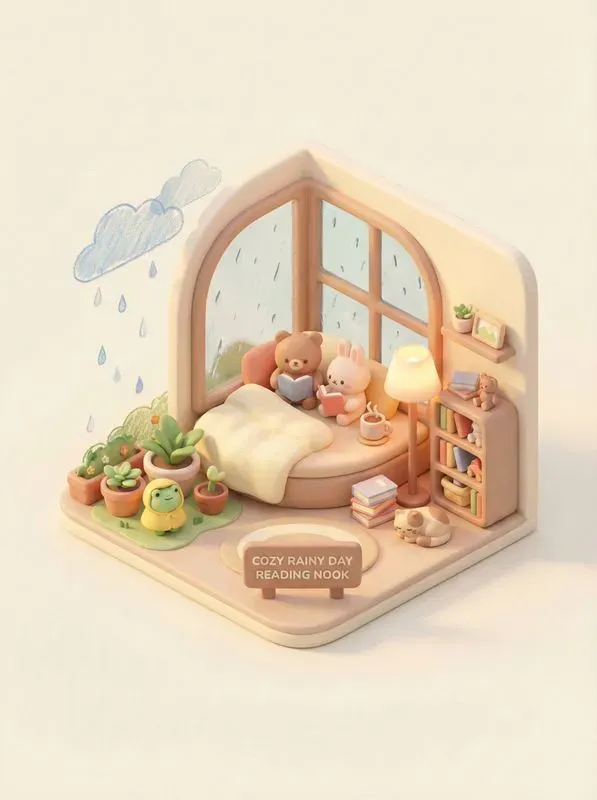 Kawaii Pastel 3D Isometric World Generator