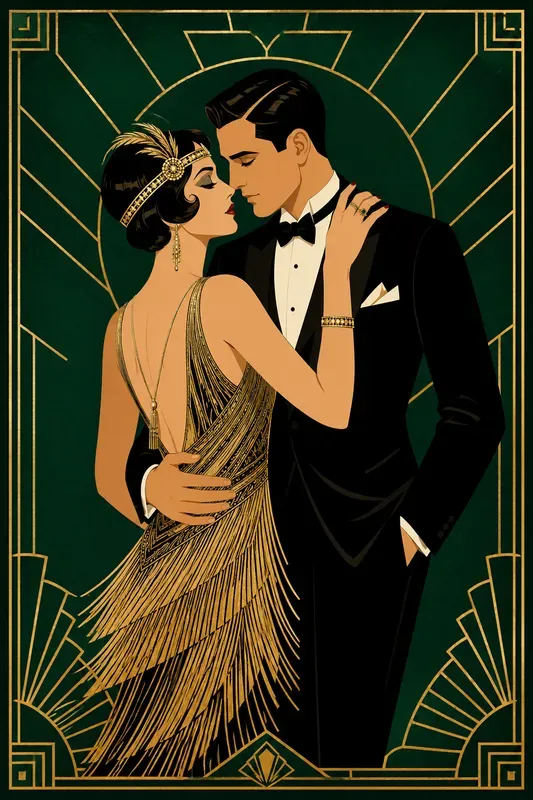 Retro Minimalist Couple Vectors
