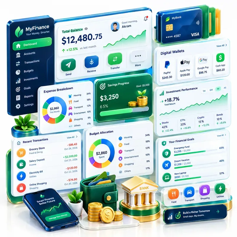 Health Dashboard 4 Design Concepts