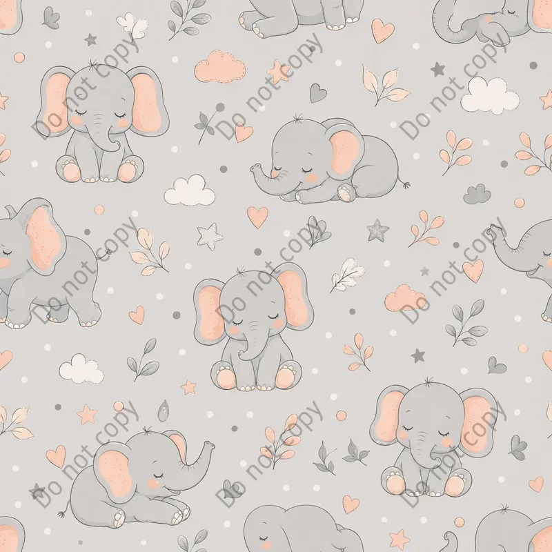 Cute Nursery Seamless Patterns