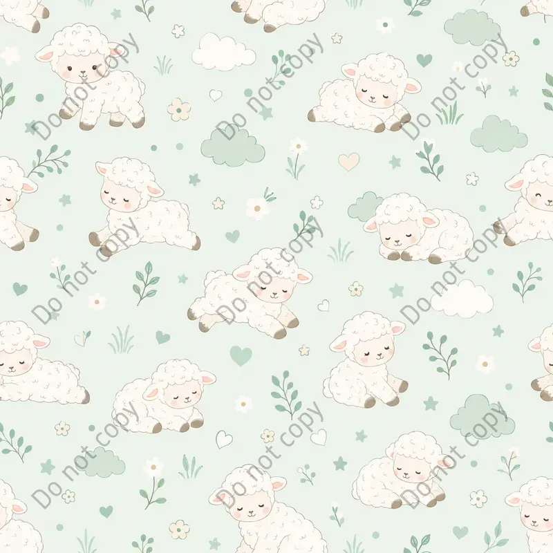 Cute Nursery Seamless Patterns