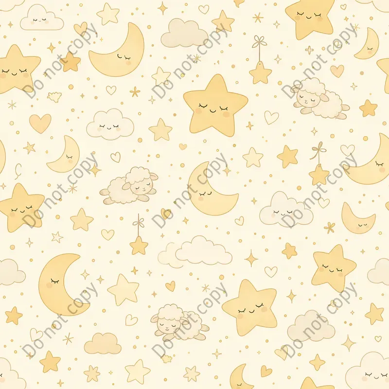 Cute Nursery Seamless Patterns