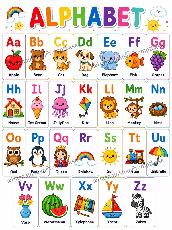 Preschool Educational Learning Posters