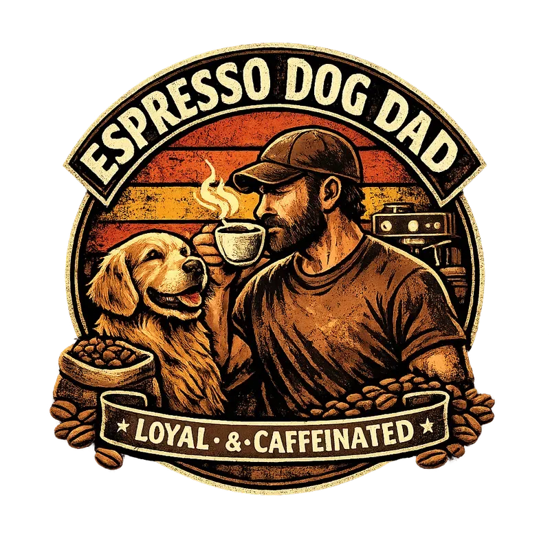 Vintage Grunge Dog Dad Coffee Roasters