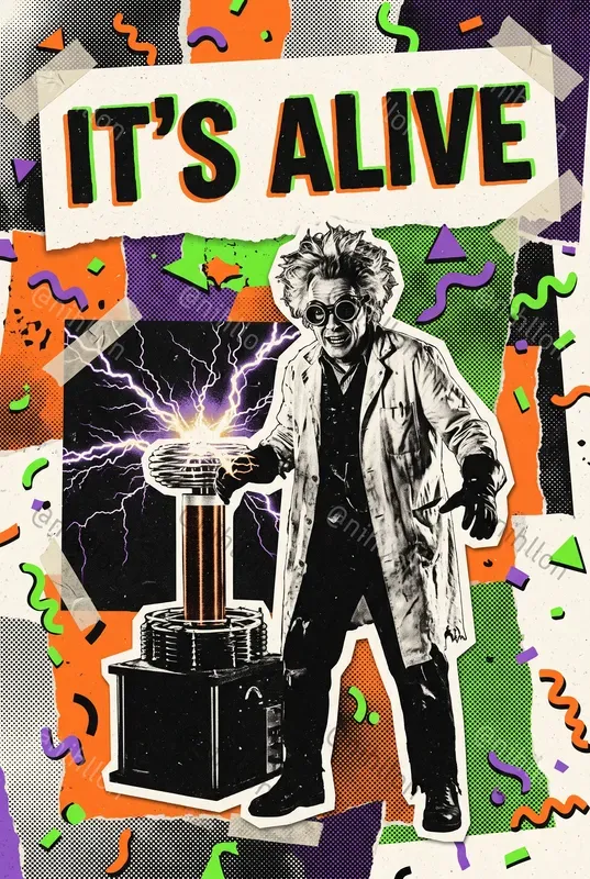 90s Retrogrunge Halloween Posters
