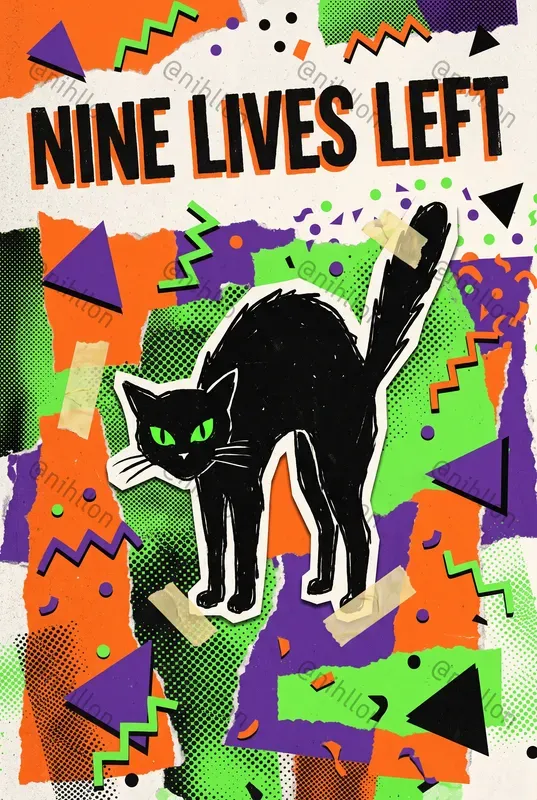 90s Retrogrunge Halloween Posters