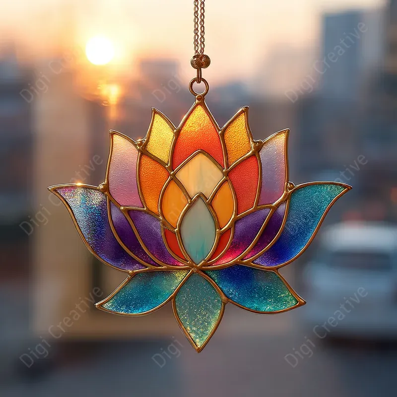 Radiant Glass Light Reflections