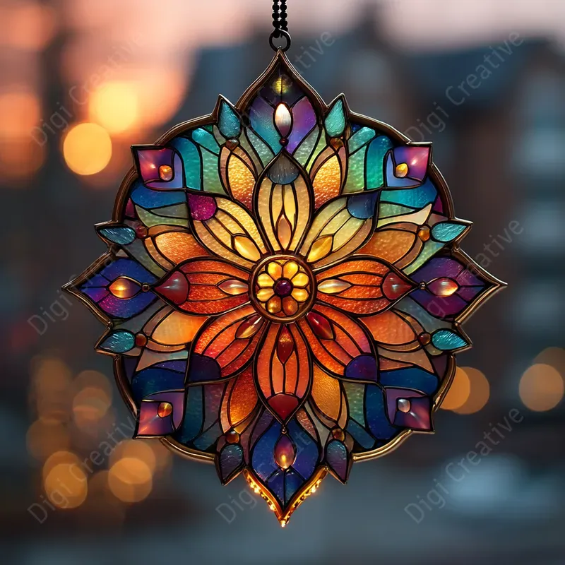Radiant Glass Light Reflections