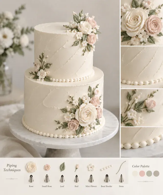 Buttercream Cake Design Decor Ideas