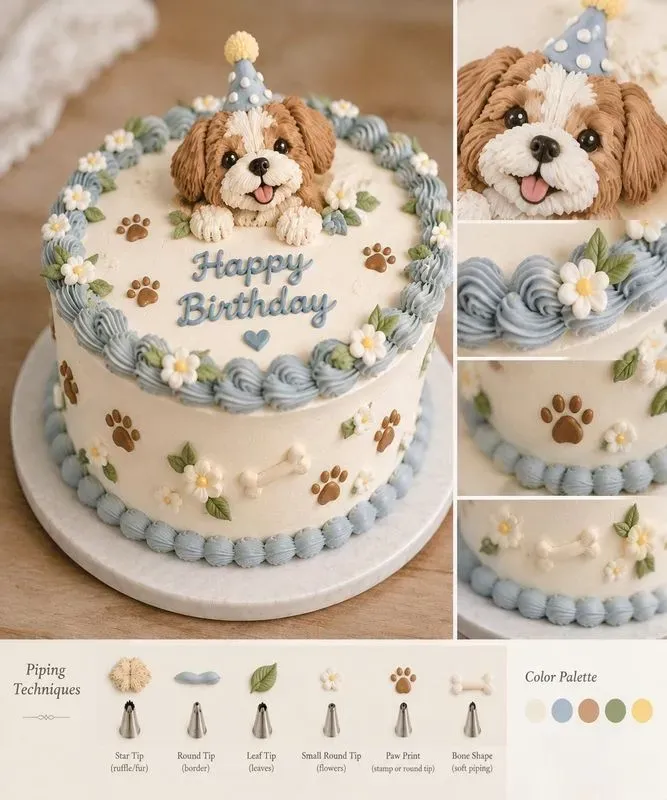 Buttercream Cake Design Decor Ideas