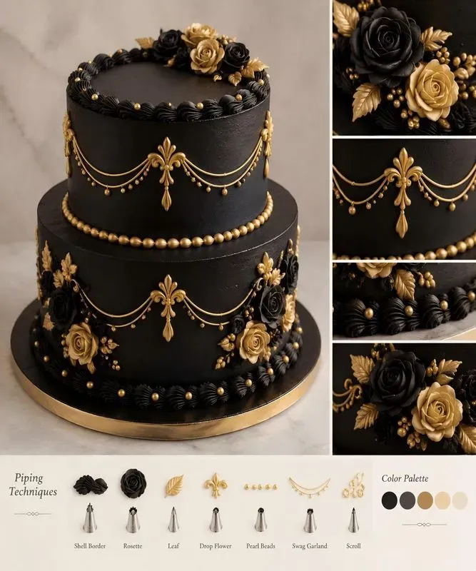 Buttercream Cake Design Decor Ideas