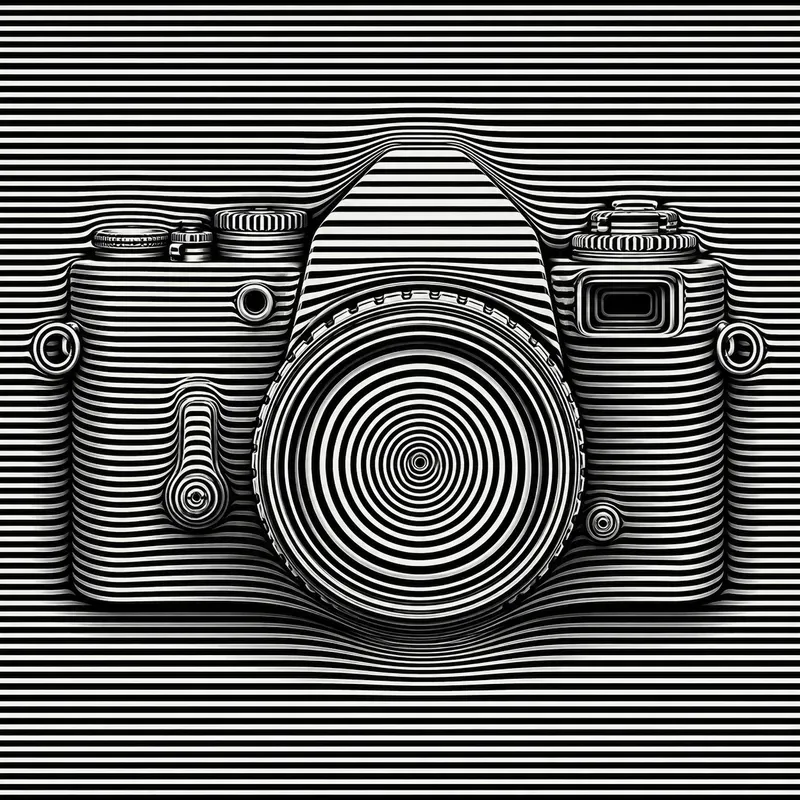 Hypnotic Stripe Illusion Art
