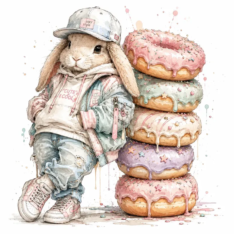 Watercolor Streetwear Pets